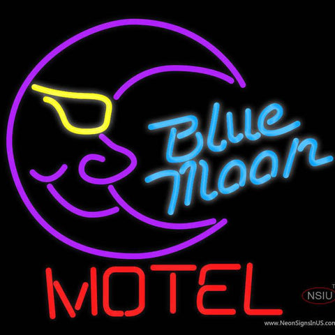 Blue Moon Motel Neon Beer Sign x