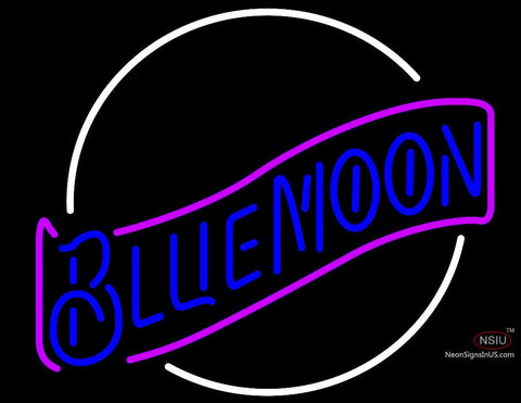 Blue Moon Blue Neon Beer Sign