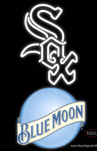 Blue Moon Real Neon Glass Tube Neon Sign Chicago White Sox