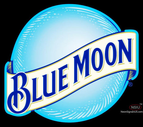 Blue Moon Round Sign