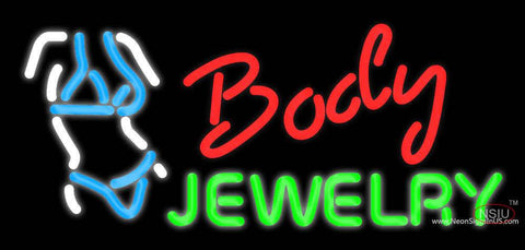 Body Jewelry Bikini Real Neon Glass Tube Neon Sign 