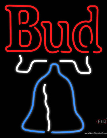 Bud Bell Real Neon Glass Tube Neon Sign