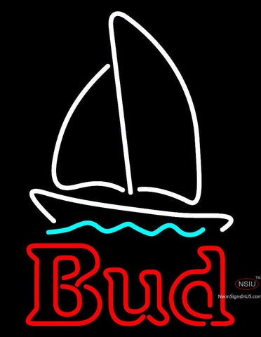 Bud Boat Logo Neon Sign