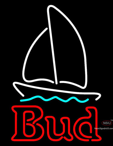 Bud Boat Logo Neon Sign 