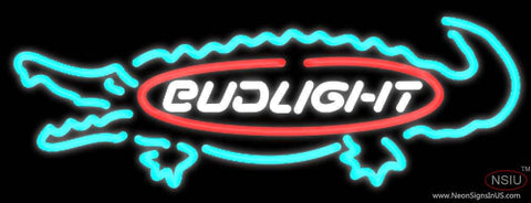 Bud Light Alligator Neon Beer Sign