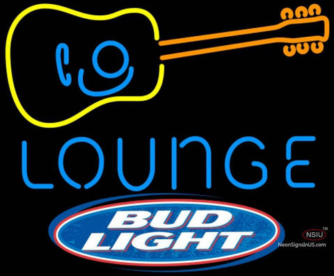 Bud Light GUITAR Lounge Neon Sign   