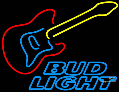 Bud Light Guitar Neon Sign 