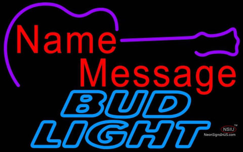 Bud Light Neon Acoustic GUITAR Neon Sign  