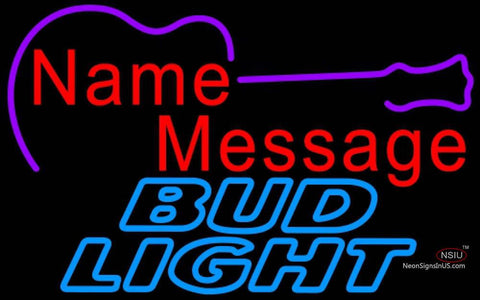 Bud Light Neon Acoustic GUITAR Neon Sign   