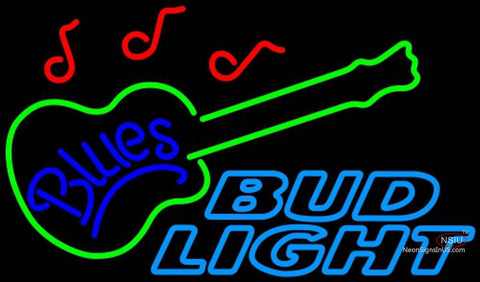 Bud Light Neon Blues GUITAR Neon Sign  