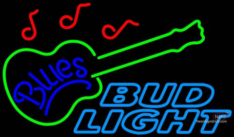 Bud Light Neon Blues GUITAR Neon Sign   