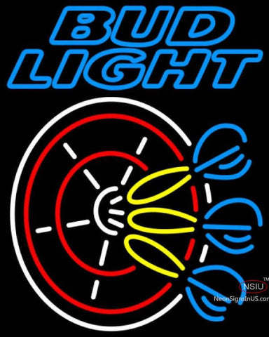 Bud Light Neon Darts Pin Neon Sign   