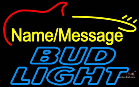 Bud Light Neon Electric GUITAR Neon Sign  