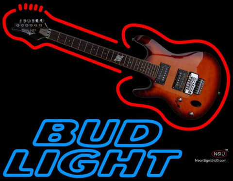 Bud Light Neon Guitar Neon Sign   