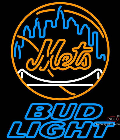 Bud Light New York Mets MLB Neon Sign 