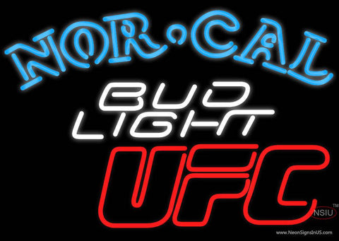 Bud Light Nor Cal UFC Neon Beer Signs