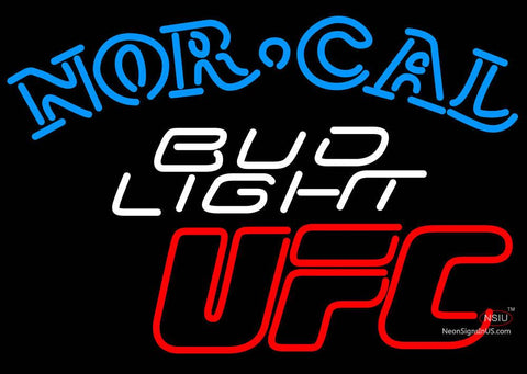 Bud Light Nor Cal UFC Neon Beer Signs 