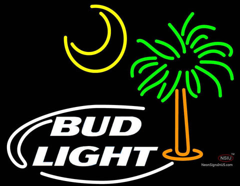 Bud Light Palm Tree With Sun Neon Sign 
