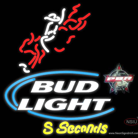 Bud Light Pbr Bull Rider Neon Beer Sign 