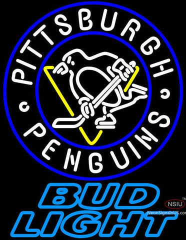 Bud Light Pittsburgh Penguins Neon Sign 