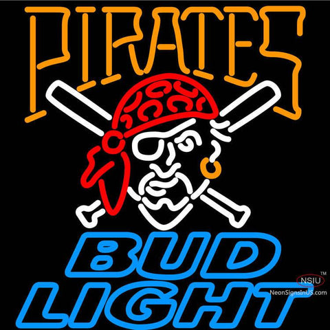 Bud Light Pittsburgh Pirates MLB Neon Sign 