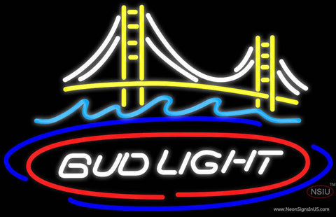 Bud Light San Francisco Bridge Neon Beer Sign 
