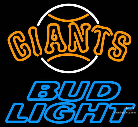 Bud Light San Francisco Giants MLB Neon Sign 