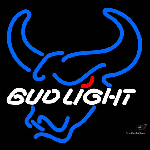 Bud Light Steer Head Neon Beer Sign 