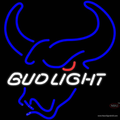 Bud Light Steer Head Neon Beer Sign x