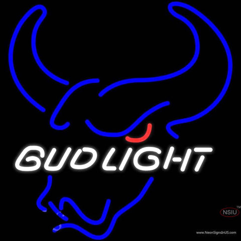 Bud Light Steer Head Neon Beer Sign x 