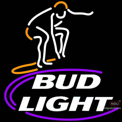 Bud Light Surfer Neon Beer Sign x 