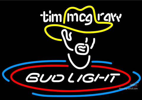 Bud Light Tim Mcgraw Neon Beer Signs
