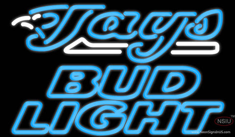 Bud Light Toronto Blue Jays MLB Real Neon Glass Tube Neon Sign 