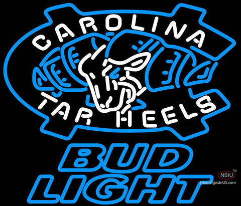 Bud Light Unc North Carolina Tar Heels Neon Sign 