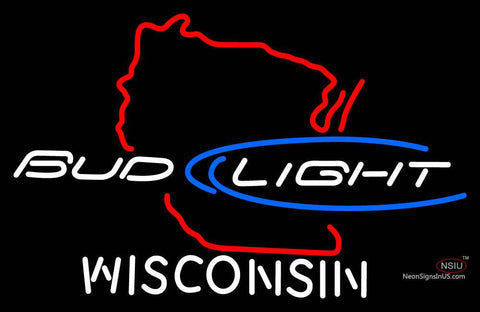 Bud Light Wisconsin Neon Sign