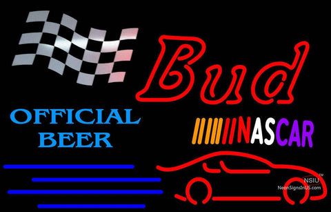 Bud NASCAR Official Beer Neon Sign 