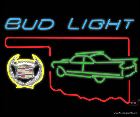 Budlight Oklahoma Calidac  Real Neon Glass Tube Neon Sign