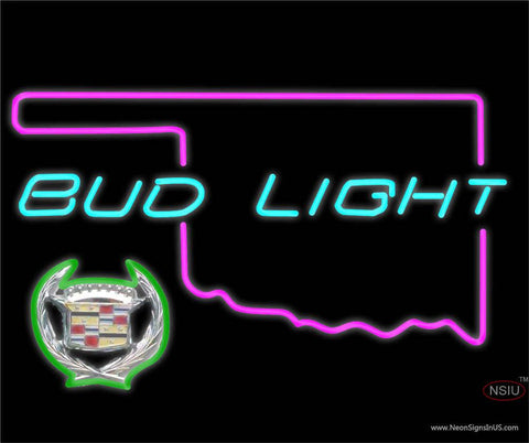 Budlight Oklahoma Calidac  Real Neon Glass Tube Neon Sign