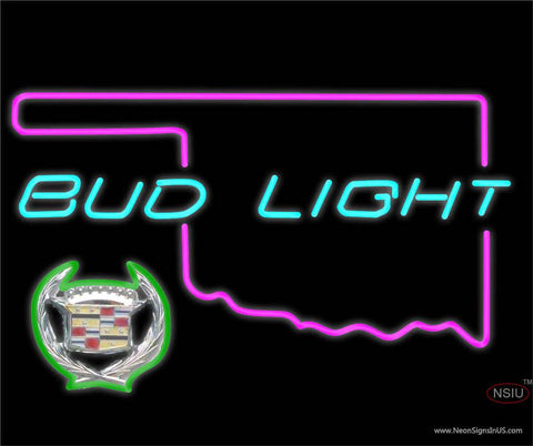 Budlight Oklahoma Calidac  Real Neon Glass Tube Neon Sign 