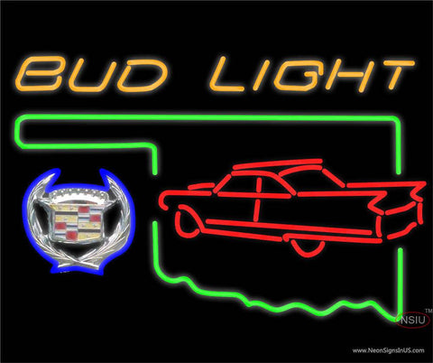 Budlight Oklahoma Calidac Car  Real Neon Glass Tube Neon Sign 