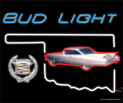 Budlight Oklahoma Calidac Car Real Neon Glass Tube Neon Sign 