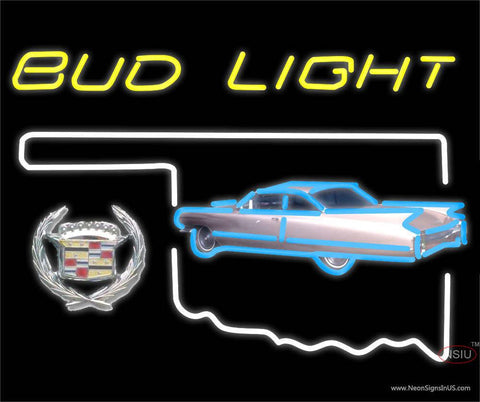 Budlight Oklahoma Calidac Car Real Neon Glass Tube Neon Sign 