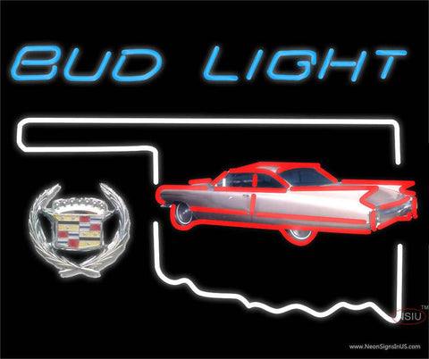 Budlight Oklahoma Calidac Car Real Neon Glass Tube Neon Sign 