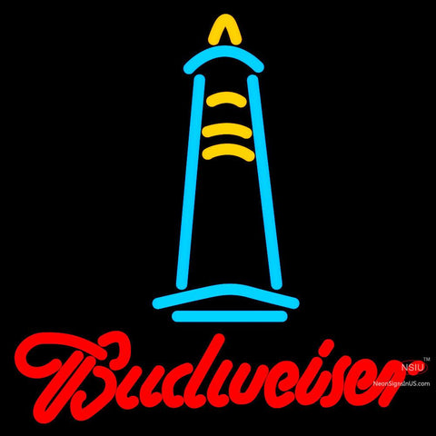 Budweise Lighthouse Neon Sign