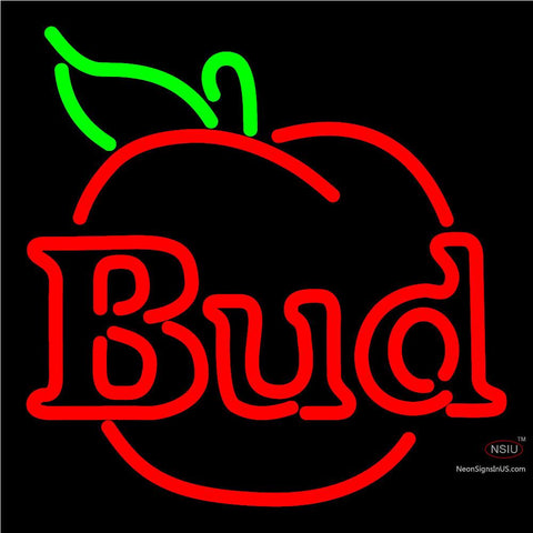 Budweiser Bud Apple Neon Beer Sign