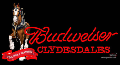 Budweiser Clydesdales Neon Sign