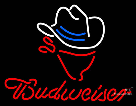 Budweiser Cowboy Hat Neon Sign