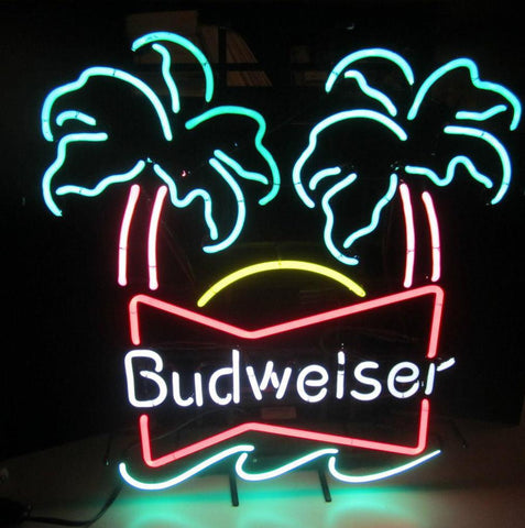 Budweiser Double Palm Vintage Neon Sign 