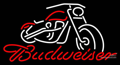Budweiser Motorcycle Neon Sign 
