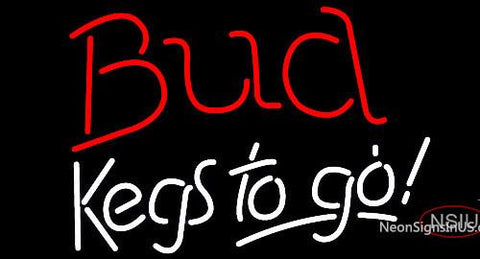 Bud Kegs To Go Neon Beer Sign